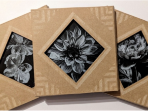 Sous verres ardoise lot de 3