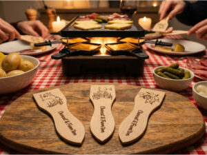 Spatules à raclette personnalisées